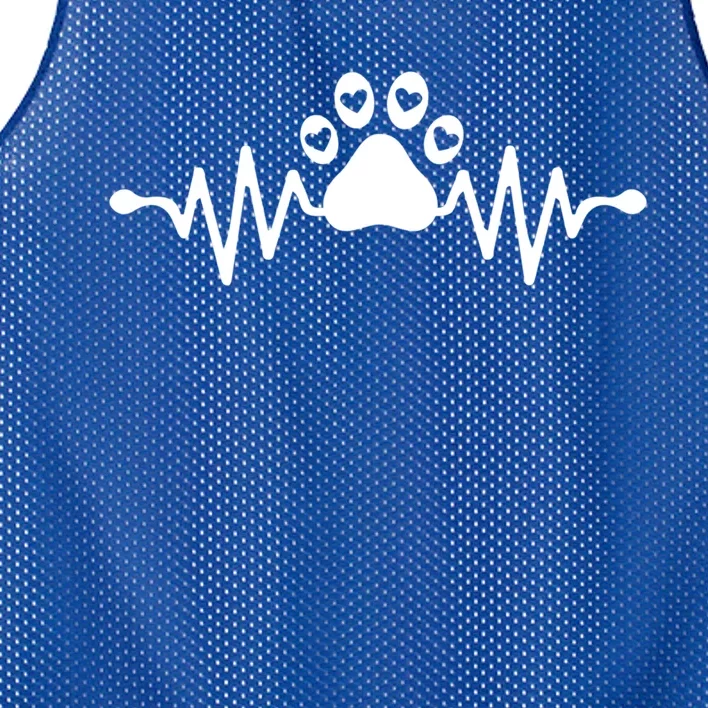 Purple Pawprint Heartbeat Hearts Veterinarian Vet Student Gift Mesh Reversible Basketball Jersey Tank