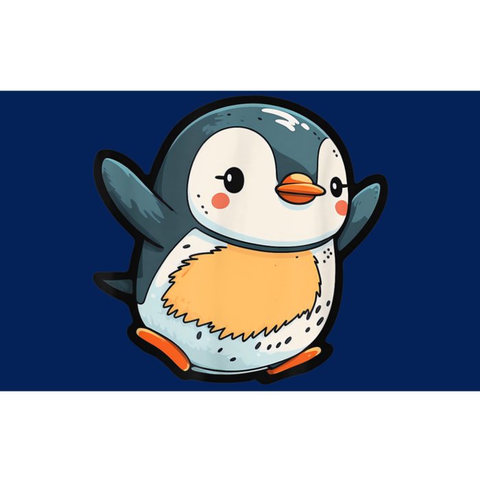 Penguin Party Happy And Excited Cartoon Penguin Chick Bumper Sticker