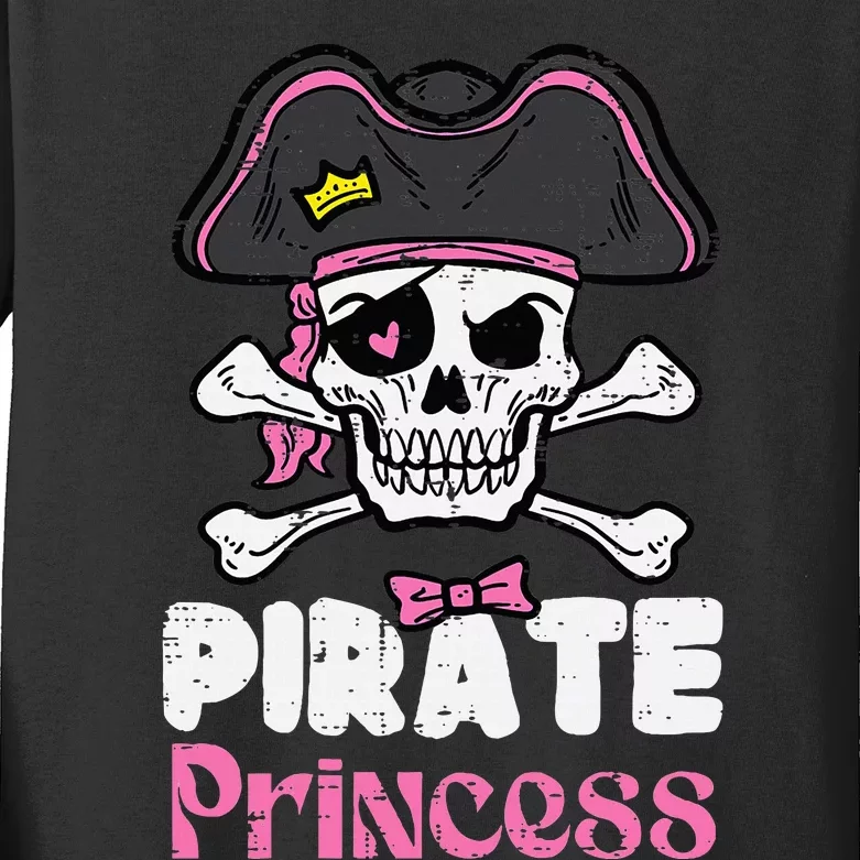 Pirate Princess Halloween Costume Kids Long Sleeve Shirt