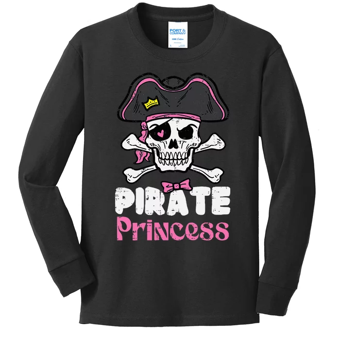 Pirate Princess Halloween Costume Kids Long Sleeve Shirt