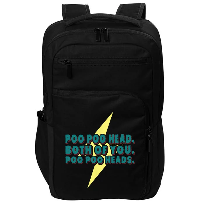 Poo Poo Heads Both Of You Poo Poo Heads Impact Tech Backpack