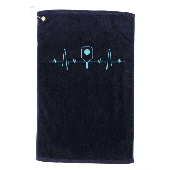 Pickleball Player Heartbeat Pickleball Paddle Gifts Platinum Collection Golf Towel