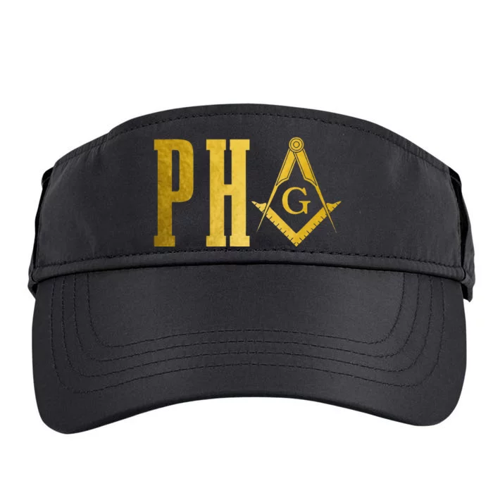 Pha Prince Hall Mason Freemason Masonic Square & Compass Adult Drive Performance Visor