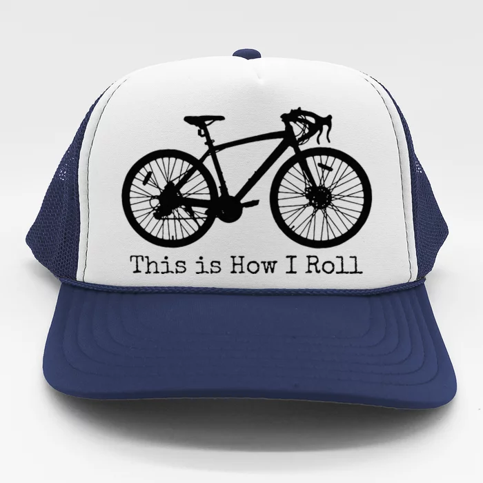 Pedal Power Hilarious Cycling Road Bike Design Trucker Hat