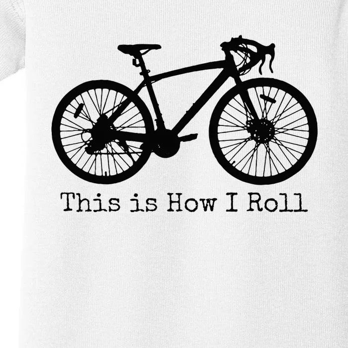 Pedal Power Hilarious Cycling Road Bike Design Baby Bodysuit