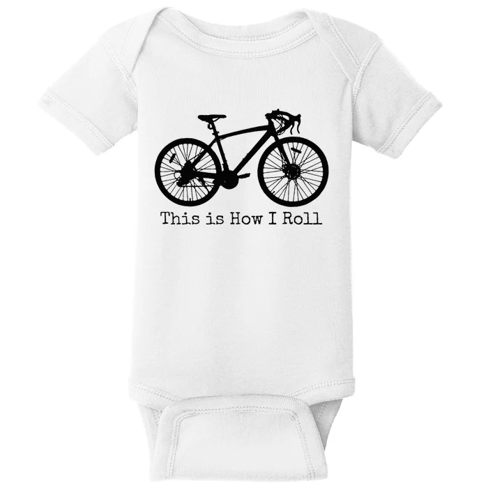 Pedal Power Hilarious Cycling Road Bike Design Baby Bodysuit