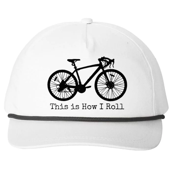 Pedal Power Hilarious Cycling Road Bike Design Snapback Five-Panel Rope Hat