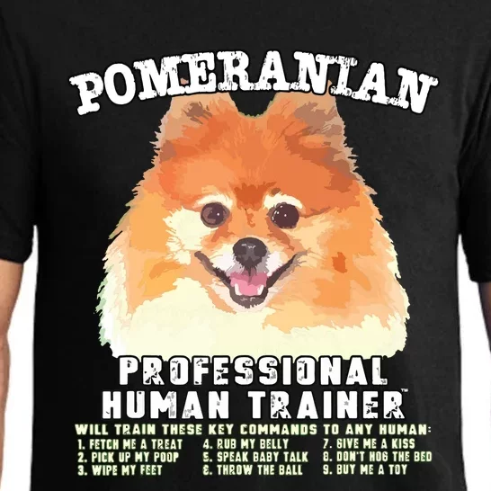 Pomeranian Professional Human Trainer Pajama Set