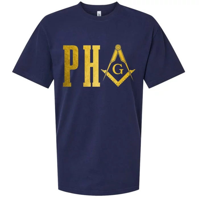 PHA Prince Hall Mason Freemason Masonic Square & Compass Sueded Cloud Jersey T-Shirt