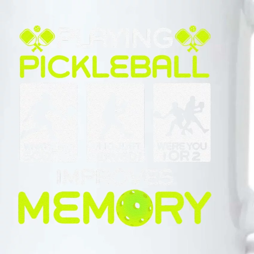 Playing Pickleball Improves Memory Dink Player Black Color Changing Mug