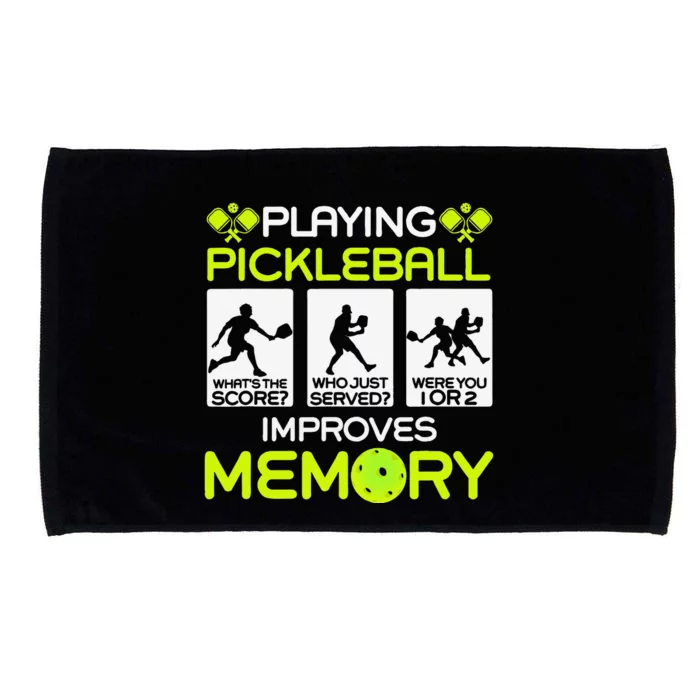 Playing Pickleball Improves Memory Dink Player Microfiber Hand Towel