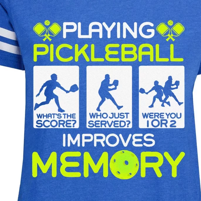 Playing Pickleball Improves Memory Dink Player Enza Ladies Jersey Football T-Shirt