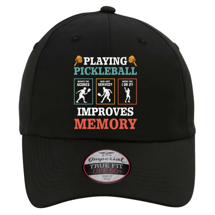 Playing Pickleball Improves Memory Funny Paddleball Lover Great Gift The Original Performance Cap