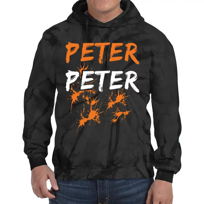 Peter Peter I'm With The Pumpkin Halloween Tie Dye Hoodie