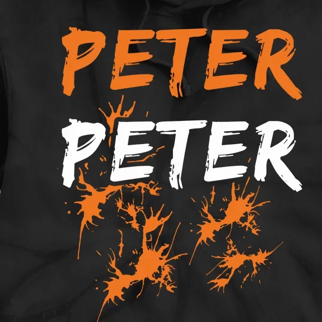 Peter Peter I'm With The Pumpkin Halloween Tie Dye Hoodie