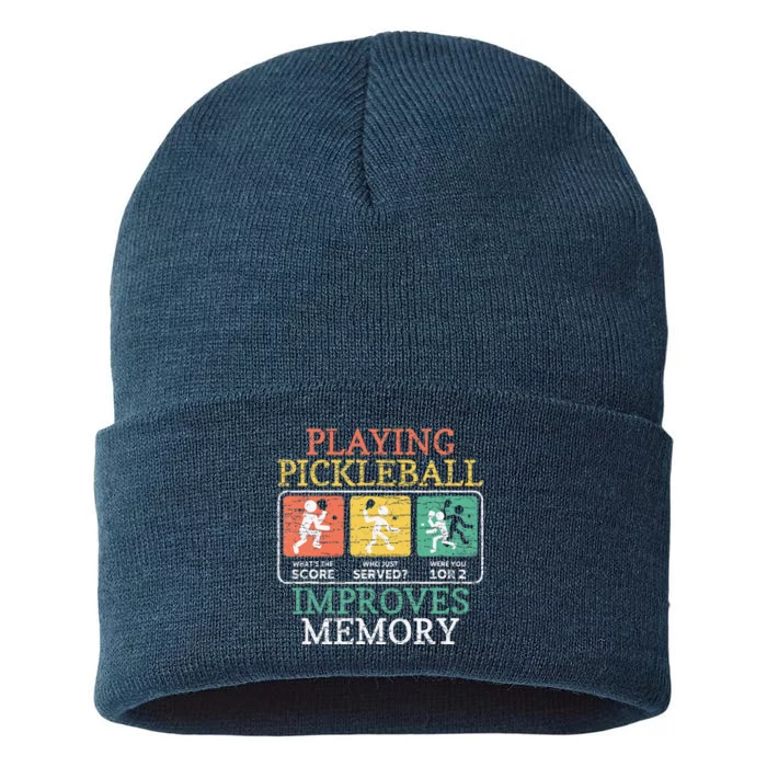 Playing Pickleball Improves Memory Pickleball Sustainable Knit Beanie