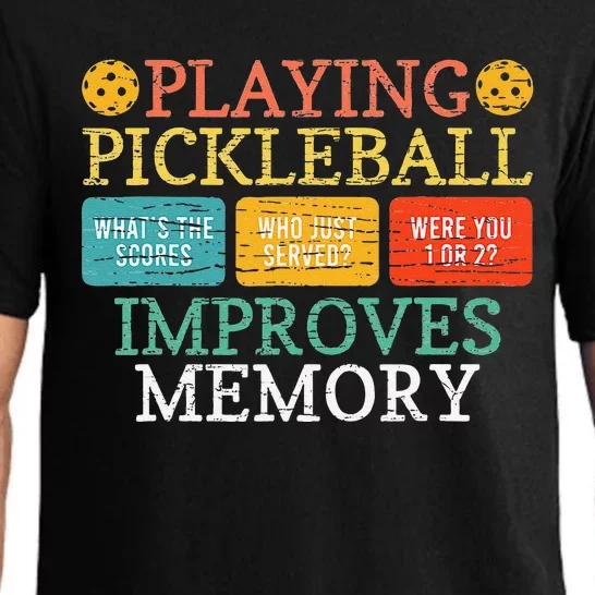 Playing Pickleball Improves Memory Pickleball Retirement Pajama Set