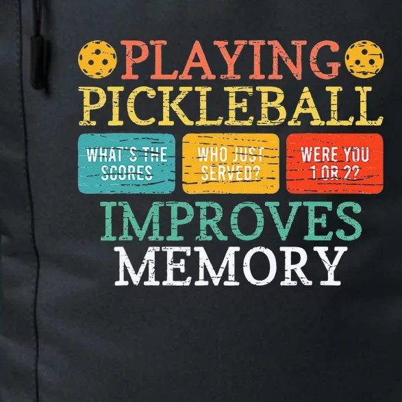 Playing Pickleball Improves Memory Pickleball Retirement Daily Commute Backpack