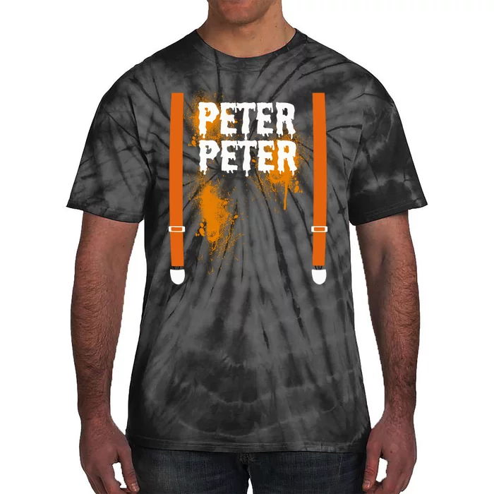 Peter Peter I'm With The Pumpkin Halloween Tie-Dye T-Shirt