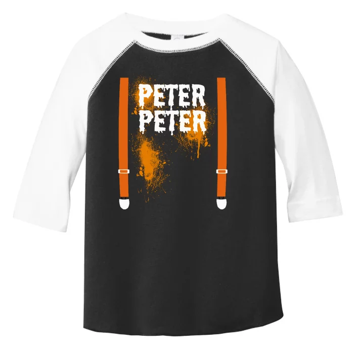 Peter Peter I'm With The Pumpkin Halloween Toddler Fine Jersey T-Shirt