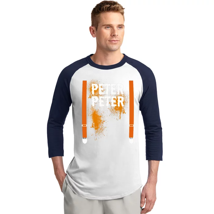 Peter Peter I'm With The Pumpkin Halloween Baseball Sleeve Shirt