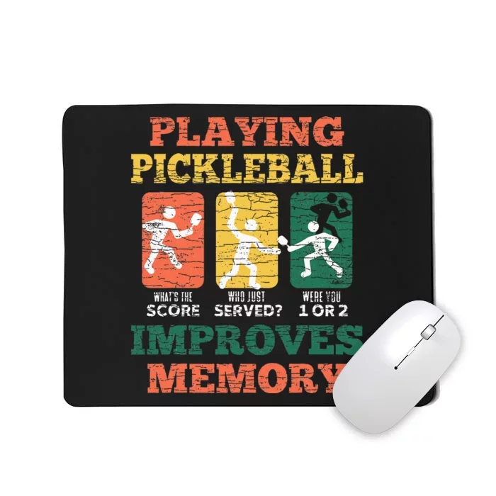 Playing Pickleball Improves Memory Mousepad