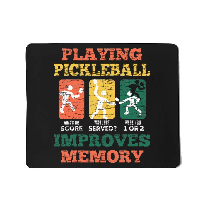 Playing Pickleball Improves Memory Mousepad