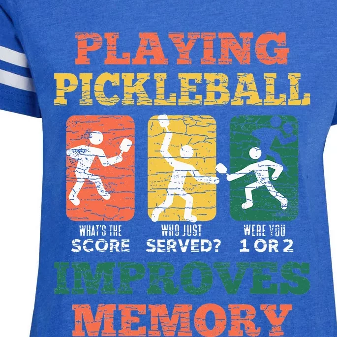 Playing Pickleball Improves Memory Enza Ladies Jersey Football T-Shirt