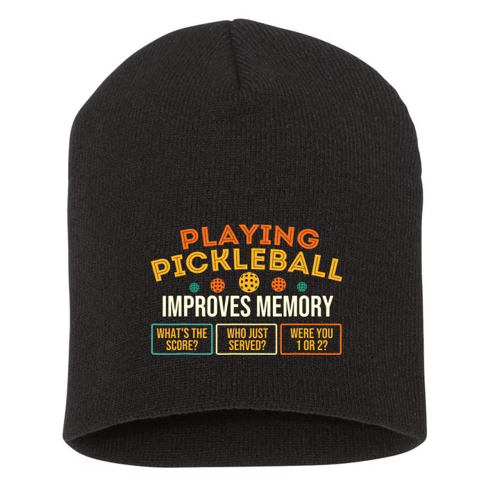 Playing Pickleball Improves Memory Pickleballers Short Acrylic Beanie