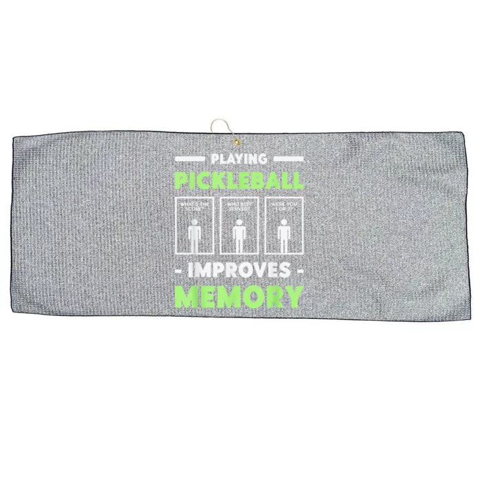 Playing Pickleball Improves Memory Dink Player Large Microfiber Waffle Golf Towel