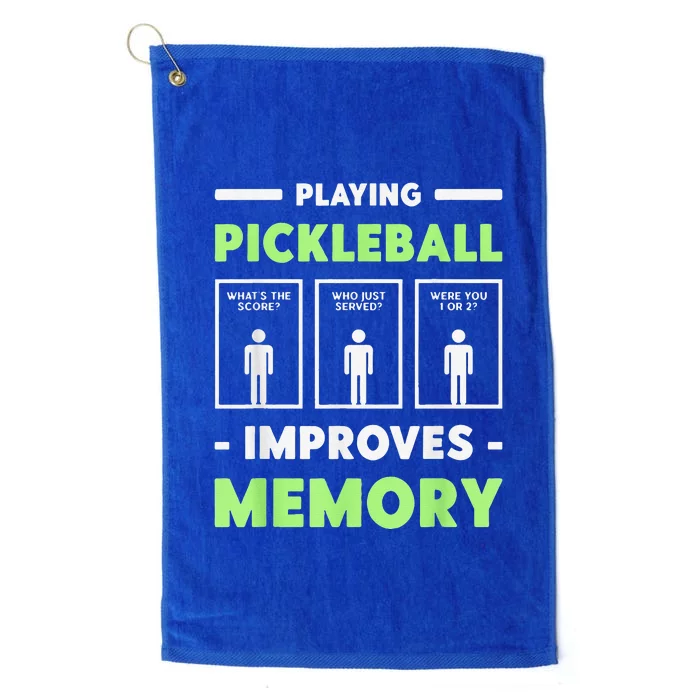 Playing Pickleball Improves Memory Dink Player Platinum Collection Golf Towel