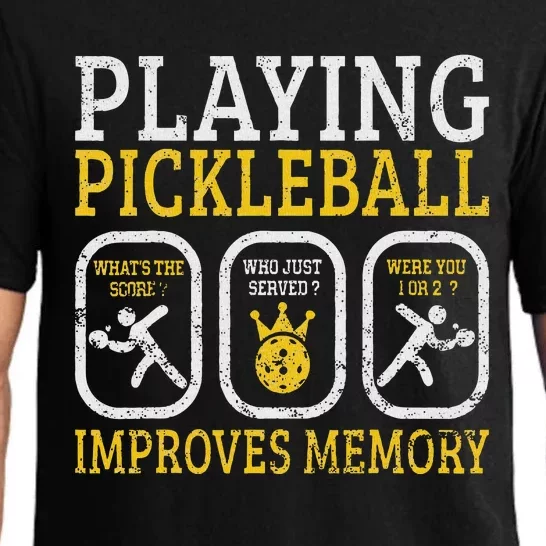 Playing Pickleball Improves Memory Pickleball Retirement Pajama Set