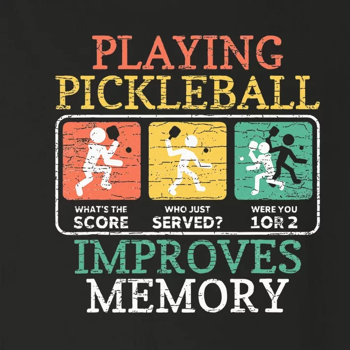 Playing Pickleball Improves Memory Pickleball Toddler Long Sleeve Shirt