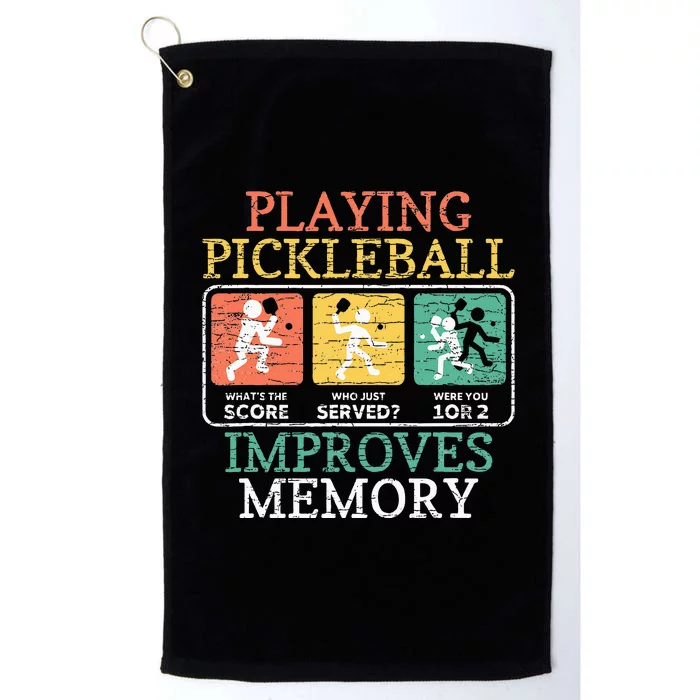 Playing Pickleball Improves Memory Pickleball Platinum Collection Golf Towel