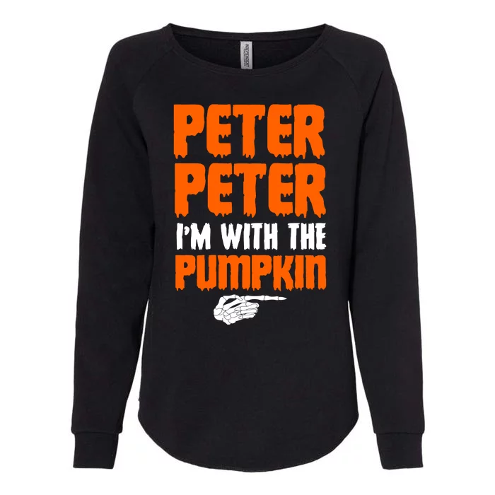 Peter Peter I'm With The Pumpkin Womens California Wash Sweatshirt