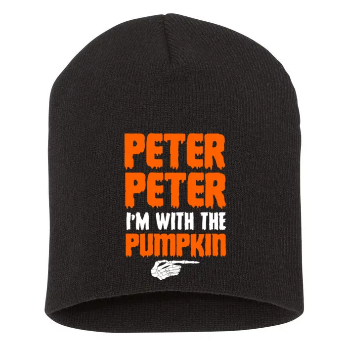 Peter Peter I'm With The Pumpkin Short Acrylic Beanie