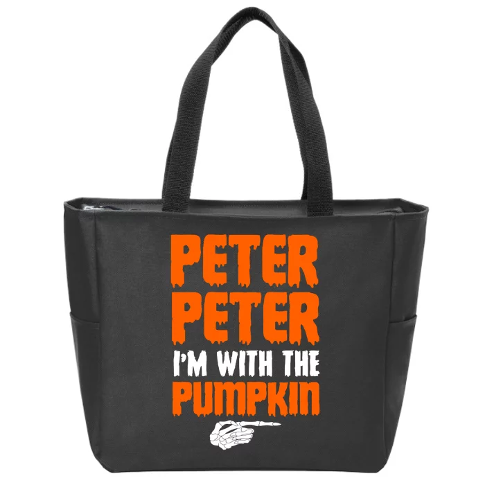 Peter Peter I'm With The Pumpkin Zip Tote Bag