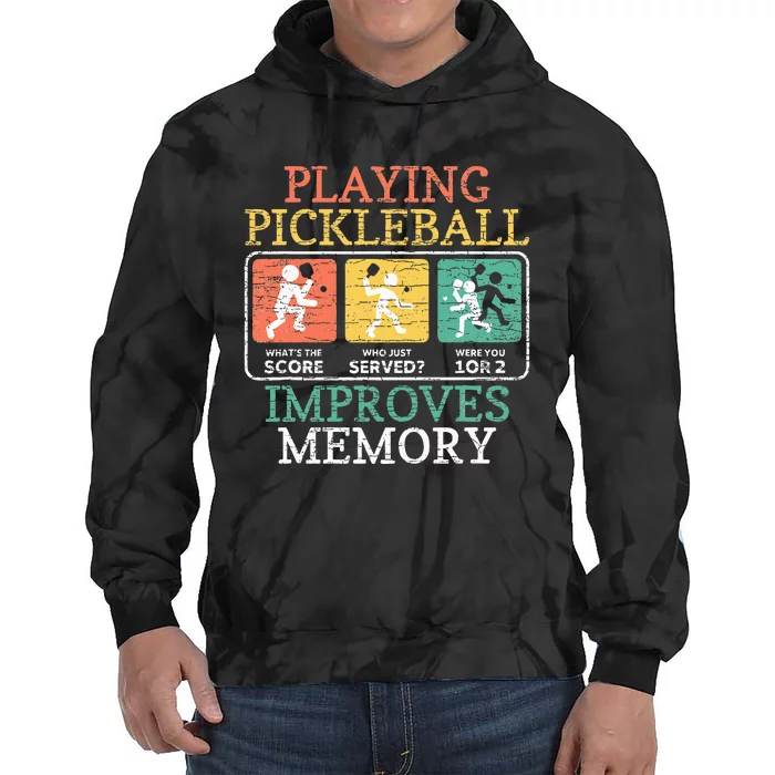 Playing Pickleball Improves Memory Pickleball Tie Dye Hoodie