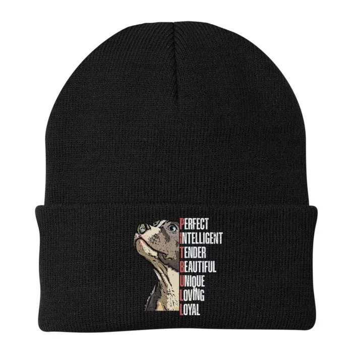 Pitbull Perfect Intelligent Tender Beautiful Unique Loving Knit Cap Winter Beanie