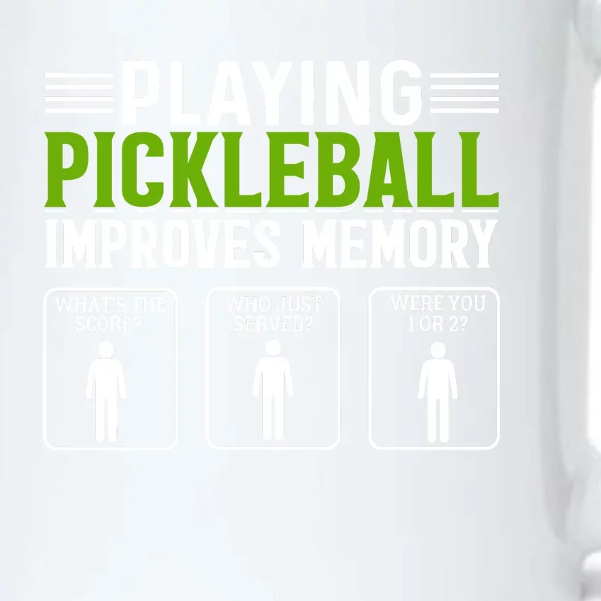 Playing Pickleball Improves Memory Black Color Changing Mug