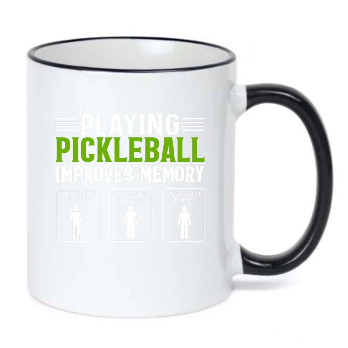 Playing Pickleball Improves Memory Black Color Changing Mug