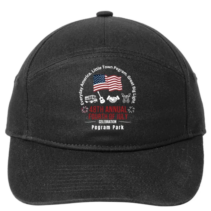 Pegram Park Independence Day 7-Panel Snapback Hat