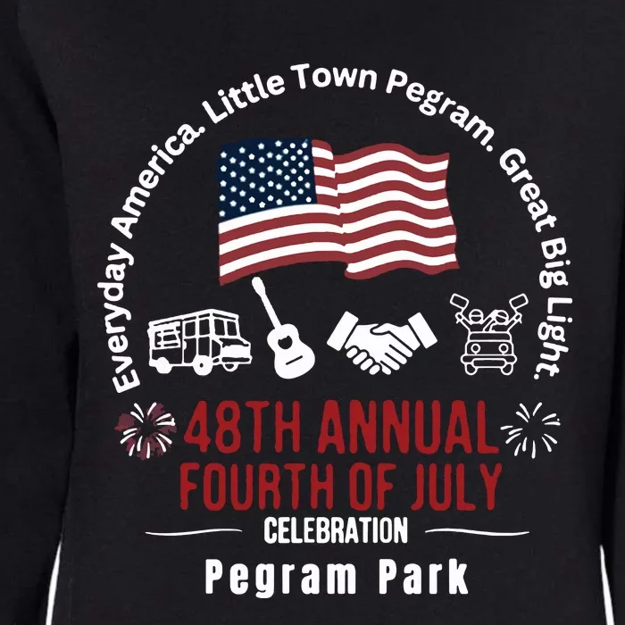 Pegram Park Independence Day Womens California Wash Sweatshirt