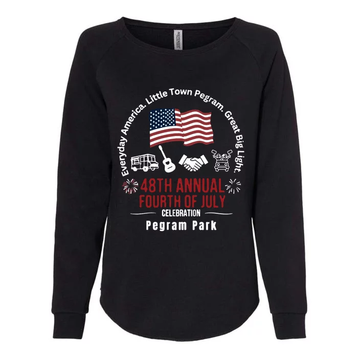 Pegram Park Independence Day Womens California Wash Sweatshirt