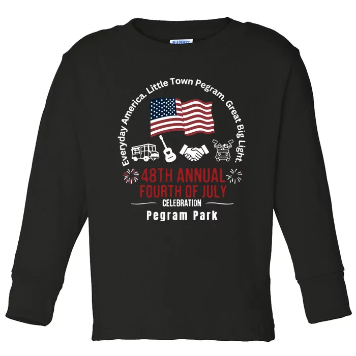 Pegram Park Independence Day Toddler Long Sleeve Shirt