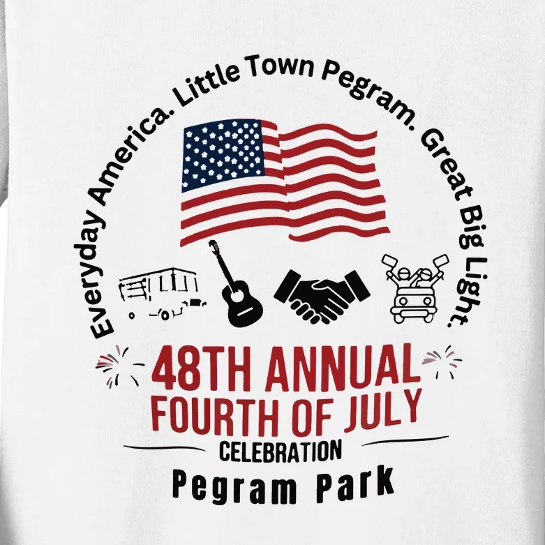 Pegram Park Independence Day Kids Long Sleeve Shirt