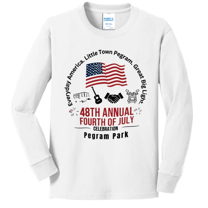 Pegram Park Independence Day Kids Long Sleeve Shirt