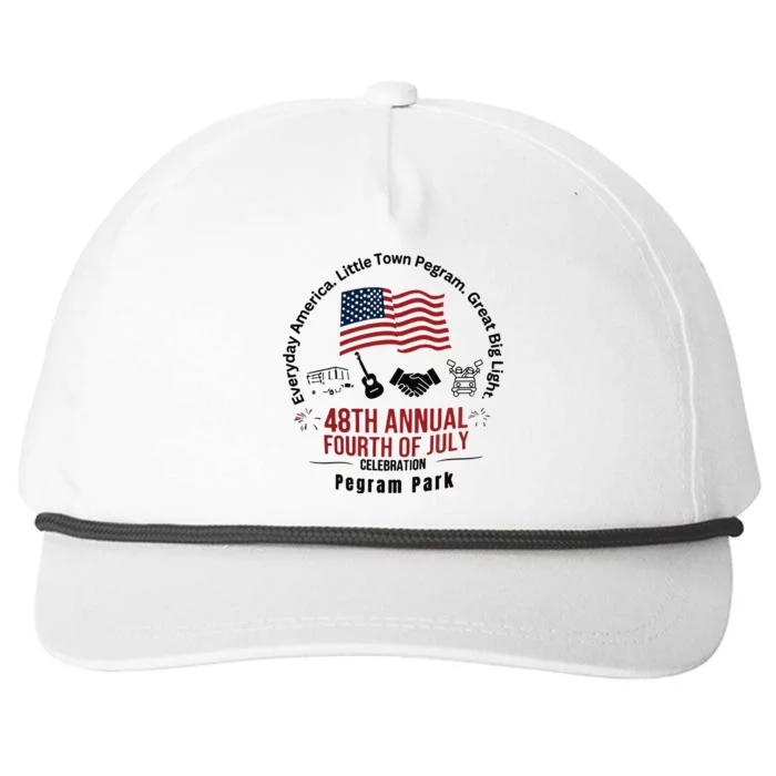 Pegram Park Independence Day Snapback Five-Panel Rope Hat