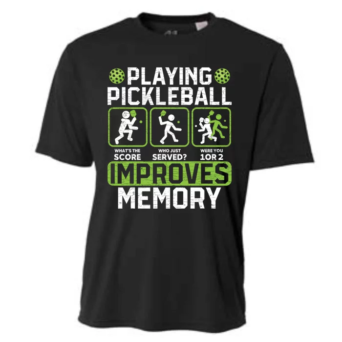 Playing Pickleball Improves Memory Gift Cooling Performance Crew T-Shirt