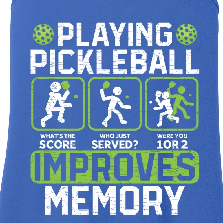 Playing Pickleball Improves Memory Gift Ladies Essential Tank